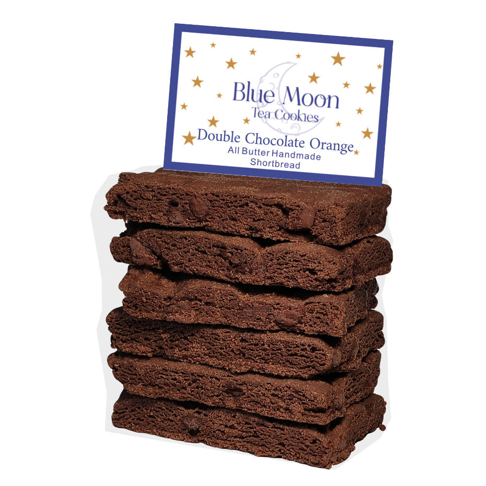 Double Chocolate Orange Tea Cookies - Shortbread Bars - Cookie Gift