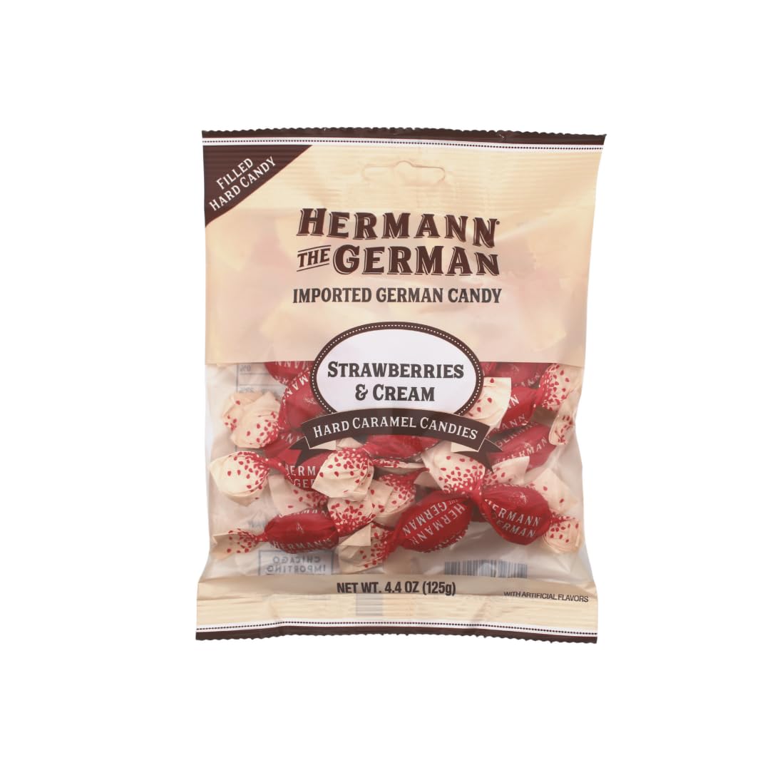 Hermann The German Strawberries & Cream Hard Caramels