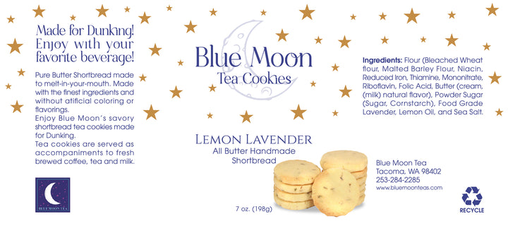 Lemon Lavender  Shortbread Cookies