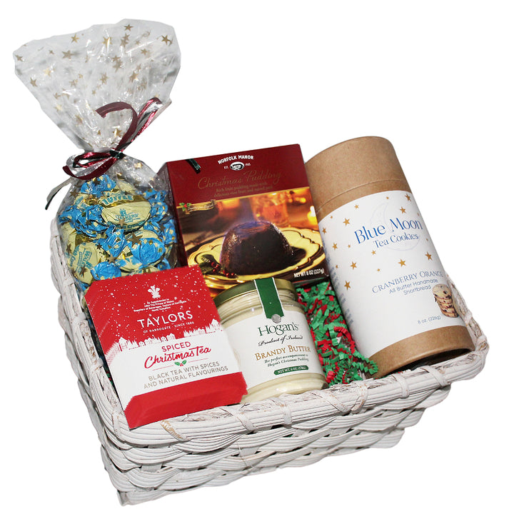 Christmas Gift Basket with Snacks