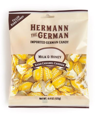 Hermann The German Milk & Honey Hard Caramel Candy